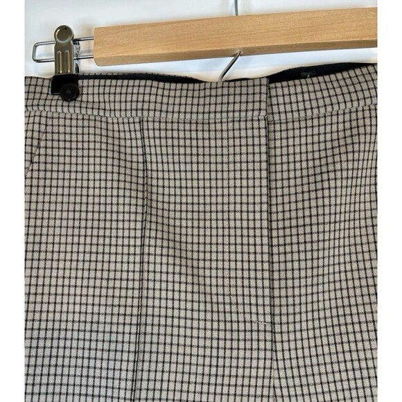 Theory Tapered Maple Check Dress Wool Blend? Pocket Stretch Pants Women’s Size 2 - Picture 2 of 8